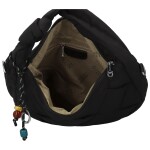 Moderní dámská textilní kabelka na rameno Haniel, černá