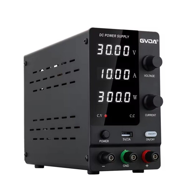 Laboratorní síťový zdroj 300W - 30V, 10A nastavitelný, CV, CC, USB výstup