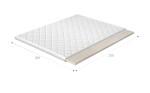 Topper z latexu na matraci Rozměr: 90 x 200 cm, Potah: Hypoalergenní potah