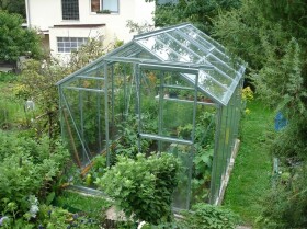 Skleník ze skla LIMES Viva V6/3, š. 1,97 m × d. 3 m, tl. skla 3 mm