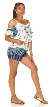 Trendy Off-Shoulder Jumpsuit with print barva velikost