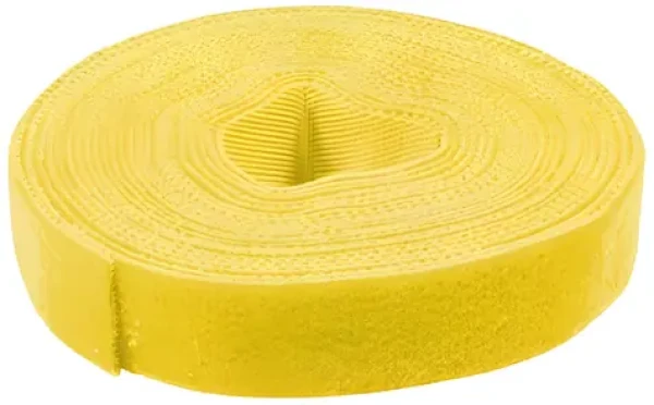LogiLink Klettband žlutá / Stahovací páska na suchý zip / Šířka 16 mm / Role 4 m (KAB0051)