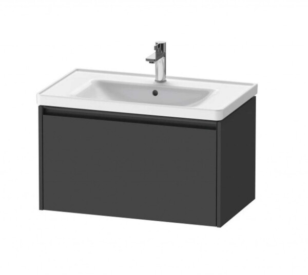 DURAVIT - Ketho.2 Umyvadlová skříňka 44x78x46 cm, 1 zásuvka, grafit mat K25083049490000
