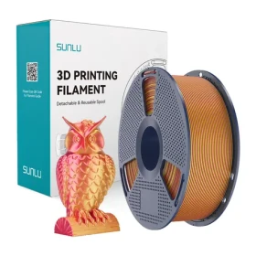 Sunlu PLA+ Silk DC R Go červeno-zlatá / Filament / PLA+ / dvoubarevný / 1 kg (PLA+ Silk DC R Go)