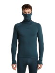 ICEBREAKER Mens 300 MerinoFine Polar LS Roll Neck, Abyss (vzorek) velikost: M