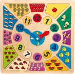 Small Foot Vkládací výukové puzzle nauč se hodiny