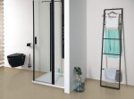 SAPHO - SKA sušák ručníků na opření 420x1700x20, černá mat SKA551