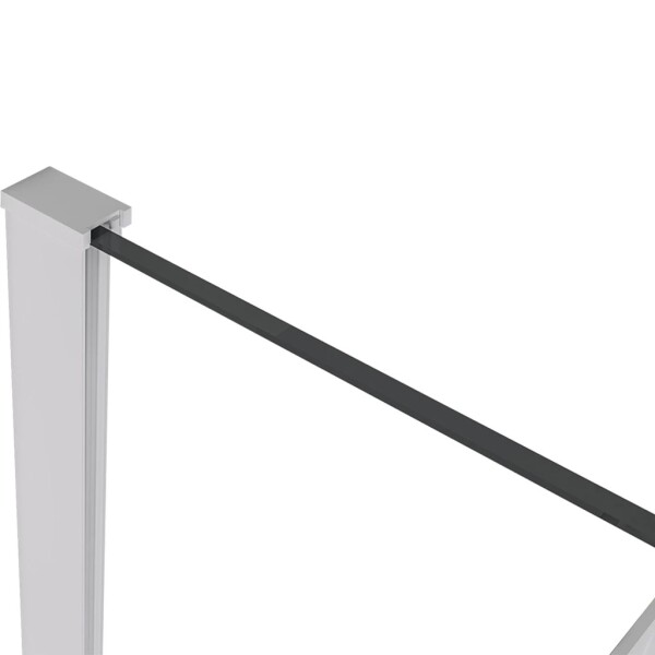 CERANO Profil pro sprchové zástěny Walk-in Onyx - 8 mm - bílá matná - 15 mm