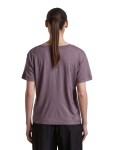 Dámské merino triko krátký rukáv ICEBREAKER Wmns Merino 150 Tech Lite SS Relax V Neck, Grey Plum velikost: L