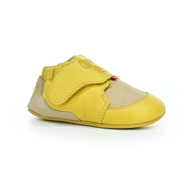 Affenzahn Leather Crawly Giraffe Yellow capáčky