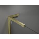 MEXEN/S - Velar L sprchový kout, posuvné dveře 110 x 120, transparent, zlato kartáčovaná 871-110-120-03-55