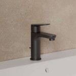 KLUDI - X1 Umyvadlová baterie s výpustí, matná černá 322763975