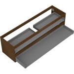 MEXEN - Box-A skříňka pro umyvadlo 160, 2 zásuvky, ořech 91AX0-1600-470-2-86