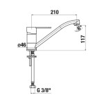 JIKA - Lyra Smart Dřezová baterie, chrom H3511Z10042301