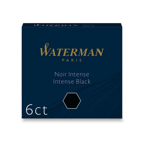 Inkoustové bombičky Waterman krátké 6ks - černé
