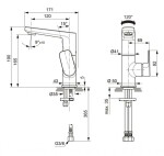 IDEAL STANDARD - Tonic II Umyvadlová baterie s otočným výtokem, chrom A6476AA