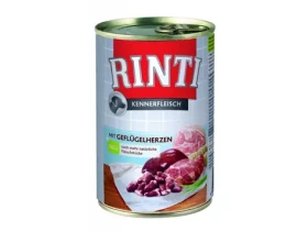 Finnern Rinti konzerva pro psy drůbeží srdce 400g (4000158910578)
