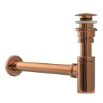 REA - Sifon včetně univerzální zátky Click-Clack Copper REA-A5697