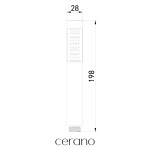 CERANO - Ruční sprcha - 1 funkce - kulatá - černá matná CER-605080