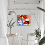 Antistresové omalovánky TSvetnoy TSvetnoy, LG127e, Diamond painting - diamantové malování, 40 x 50 cm, Malinová marmeláda