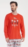 Pánské pyžamo dlouhé Vienetta Secret Santa