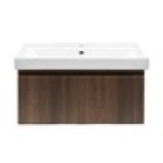 Koupelnová skříňka s umyvadlem SAT Evolution 78x30x44,8 cm ořech mat SATEVO80NAU1 SATEVO80NAU1
