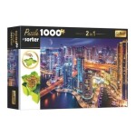 Puzzle s třídičem 2v1: Noční Dubaj 1000 dílků