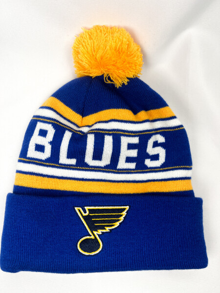 Outerstuff Dětská Zimní Čepice St. Louis Blues Jacquard Cuffed Knit With Pom