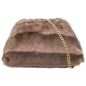 Stylová dámská plyšová crossbody kabelka Bateia, khaki