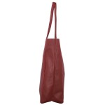 Trendy dámská kožená kabelka na rameno Sascha, tmavě červená