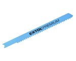 EXTOL PREMIUM 8805703 List do přímočaré pily, na dřevo, U-stopka, Bi-metal, 75 x 1,0mm, 10TPI, 5ks
