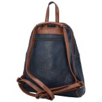 Trendy dámský koženkový kabelko-batůžek Lykos, tmavě modrý