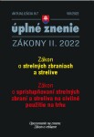 Aktualizácia II/7 2022 Strelné zbrane strelivo