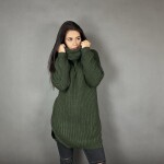 HOSH Pletený jednobarevný rolák CLAIRE Barva: Tmavě šedá