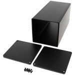 Hammond Electronics 1455NS2202BK univerzální pouzdro 220 x 103 x 103 hliník extrudovaný černá 1 ks