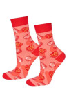 Dámské ponožky SOXO ve sklenici - Jahodový džem Červená 35-40
