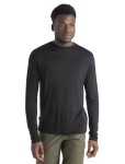 Pánské merino triko dlouhý rukáv ICEBREAKER Mens 125 Cool-Lite Sphere III LS Tee, Black velikost: L