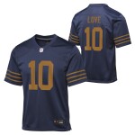 Nike Dětský dres Green Bay Packers NFL Jordan Love #10 Game Football Throwback ALT Navy (YOUTH)