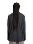 Unisex merino triko dlouhý rukáv ICEBREAKER Unisex Merino 150 LS Pocket Tee, Jet Heather velikost: M