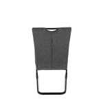 Jídelní židle, šedá, látka, DCL-E2008 GREY2