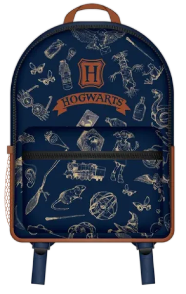 BLUESKY Batoh Harry Potter Navy Gold / Školní batoh / 37x25x13 cm (HP719892EPM)