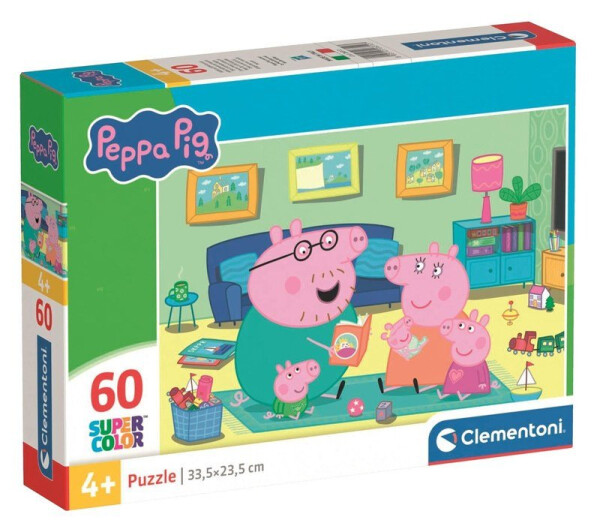 Puzzle Prasátko Peppa 60 dílků