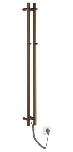SAPHO - PAPINADO elektrický sušák ručníků 109x1200, 40 W, měď mat ER740PG