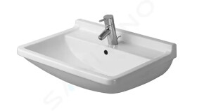 DURAVIT - Starck 3 Umyvadlo 600x450 mm, s přepadem, s otvorem pro baterii, bílá 0300600000