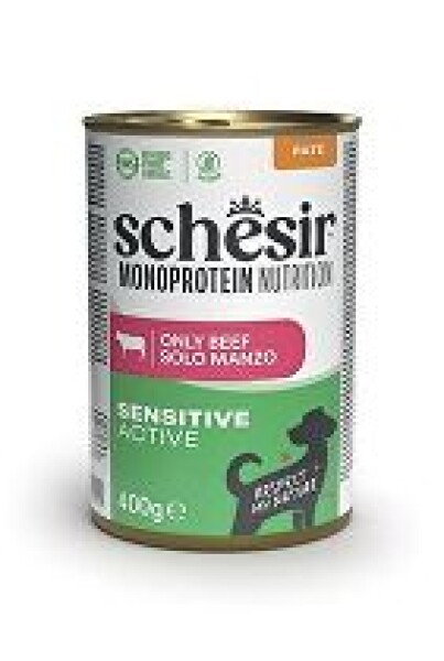 Schesir Dog konz.Monoprotein Active Hovězí paté 400g