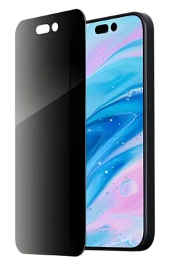 LAUT Prime Glass Privacy iPhone 15 / Ochranné sklo / Privacy filtr 30° / Tvrzené sklo 9H / Instalační rámeček (L_IP23A_PP)