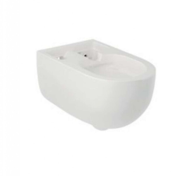 KLUDI - CleanTronic Závěsné WC pro bidetovou jednotku SMART, Rimless, Spiralflush, lesklá bílá 16WCW0043