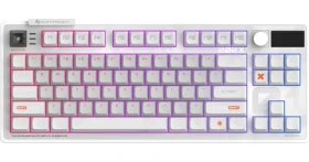 Dark Project ALU85 Sigma bílá / herní klávesnice / mechanická / G3Ms Diamond / RGB / USB+BT+2.4GHz / US Layout (DPKB_SIGMA_85_ANSI)