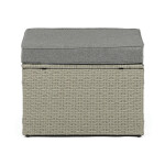 Zahradní sestava 140x70x60cm, polyratan, šedá, AZS-A1719 GREY