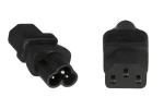 PremiumCord Adaptér IEC C13 F - IEC C6 M černý / Adaptér / 230 V / 2,5 A (kpsr-02)